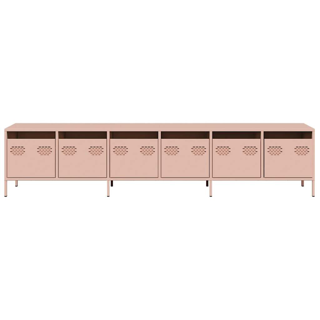 TV Cabinet Pink 202x39x43.5 cm Cold-rolled Steel